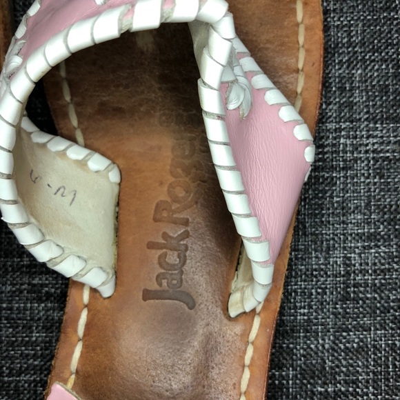 Jack Rogers Classic Flat Leather Sandals 6 - Picture 3 of 5